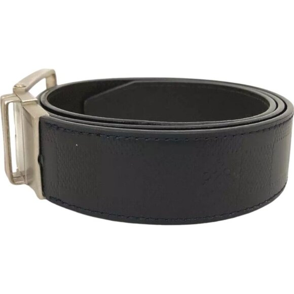 624246AP (S3) Louis Vuitton Belt Infini Ceinture 90cm Mens Black Leather - Picture 2 of 8